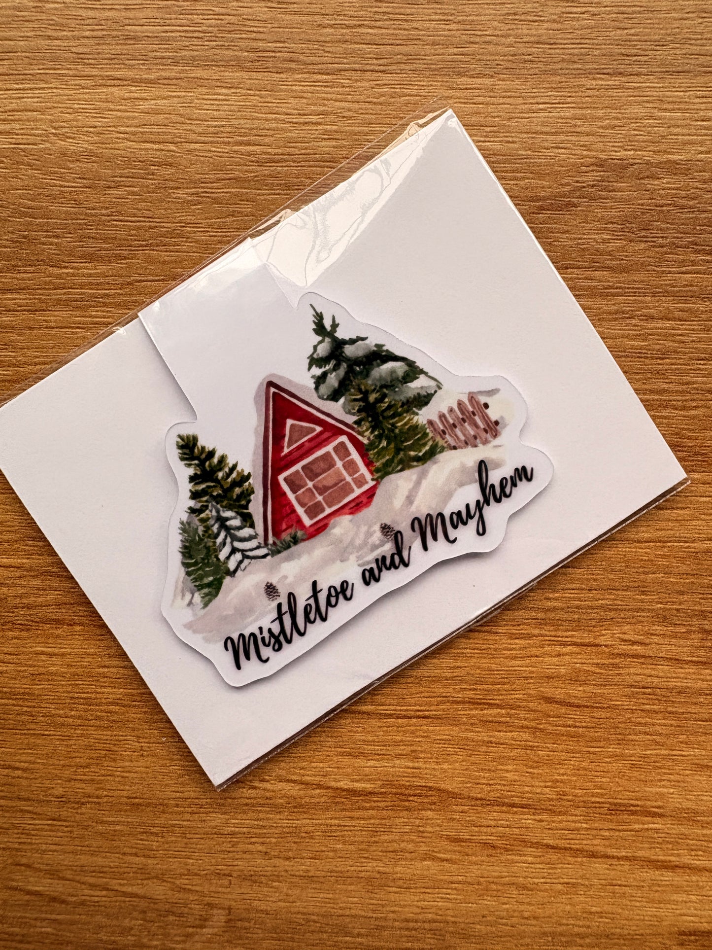 Mistletoe And Mayhem Magnetic Bookmark