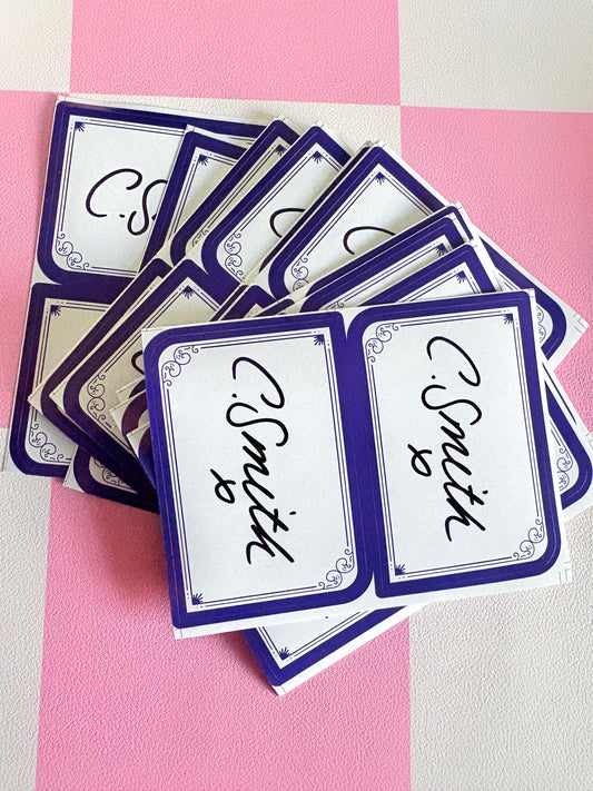Signed Bookplates (Set Of 2)