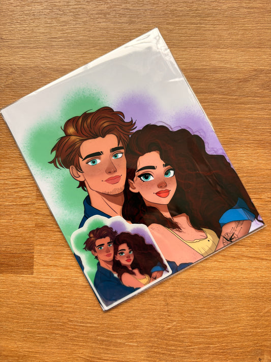 Found And Flirty Character Art + Sticker Set